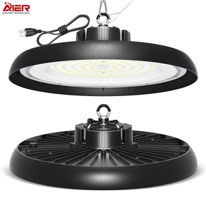 100W 200W 300W Aluminum Waterproof IP65 High Lumen Highbay Light Aviation Hangars Garage Workshop Led UFO High Bay Lamp