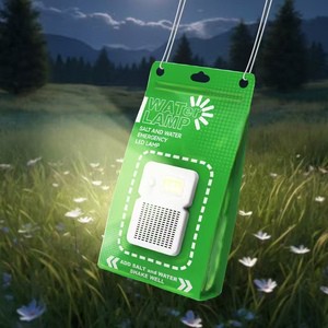 Environmentally Friendly LED Salt Water Lamp for Night Fishing Camping Emergency Rescue Battery Free for Outdoor Climbing