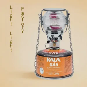 Ultra-Light Small Gas Lamp for Outdoor Camping Factory Direct Mini Petroleum Gas Lantern Flat Heating Lighting for Winter Nights