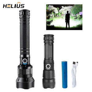 Powerful 10W 10000 Lumens 5Modes Outdoor Waterproof Camping Fishing LED Torch USB Rechargeable Adventure Tactical Flashlights