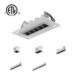 4 Inch Indoor Embedded Aluminum Grille Light LED Downlight Adjustable Spot Light Industrial Design 5-Year Warranty