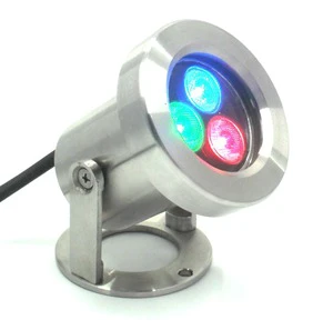 RGB Color Changing LED Pool Lights IP68 Stainless Steel Multi Color Underwater Light for Landscape Dimmable High CRI 80 3-Year