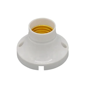 Mounted E27 Screw Lamp Socket 63MM Plastic Aluminum Inner Ring LED Holder for E27 Bulb , ACC-SOCKET