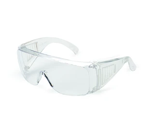 Anti-Fog Impact Resistant Eye Protection Goggles with Clear Frame Coverage Safety Glasses for Scratch Protection