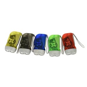 Portable 2 LED Emergency Dynamo Flashlights Mini Hand Pressure Outdoor Torch for Camping Flash Light