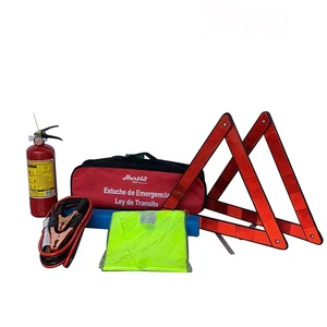 New Design Car Protective Safety Kit Gloves Safety Vest Triangle Set Roadside Assistance Kit First Aid Kit