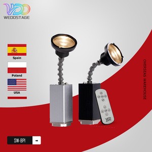 Professional DMX512 10W LED Stage Lighting Warm White Zoom Battery Powered Spotlights E27 Ra90 IP33 Wedding Event Clubs