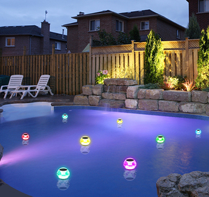 Outdoor Ip65 Waterproof Garden Landscape Decorations Rgb Color Changing Solar Water Floating Ball Pool Light