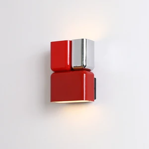 Modern Color Block Wall Lamp LED Geometric Wall Light Decorative Indoor Lighting
