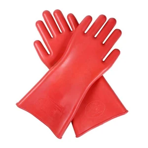 Customized Color High Voltage Safety Protective 12kV Heat Resistant Anti-static Smooth Texture Rubber Electrical Gloves