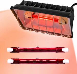 Halogen Infrared Glass Heating Lamp 220V 250W For Poultry Farm Chick Brooder Fast Warm Up