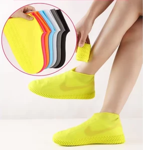MD Brand Model MD-R540 Non-Slip Waterproof Rubber Snap Closure Chemical-Resistant Customizable Non-Disposable Shoe Covers Safety