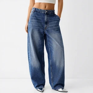 Women's Denim Jeans Pants Fit Straight-leg Mid Waist Denim Jeans Fashionable Streetwear Comfortable Casual Quick Dry Breathable
