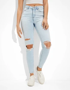 High Quality Women's Skinny Jeans Breathable Denim Streetwear Rivet Eco-Friendly Quick Dry Casual Wear Customized Logo Wholesale