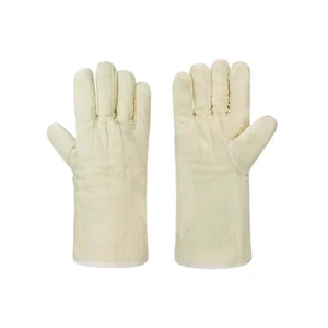 High Temperature Resistant Five Finger Industrial Labor Protection Gloves Thickened Cotton Material for Hand and Arm Protection