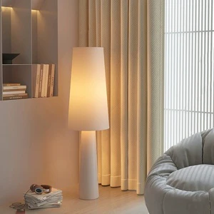 Danish-style Ambient Homestay Standing Art Floor Lamp Italian Designer Fabric Living Room Bedroom Wabi-sabi Style LED Light CRI