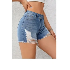 Fashion Women's Denim Shorts Comfortable Fit With Trendy Look for Casual Outfits Reasonable Price High Quality OEM