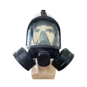 Personal protection Tactical Gas Mask Full Face protection Wide View Face Mask with Double Filters Full Face Respirator Mask