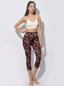 Super Soft High Waist Sporty Yoga Pants Leggings For Women Girls Breathable Knitted Custom Logo Digital Printing Wholesale Bulk