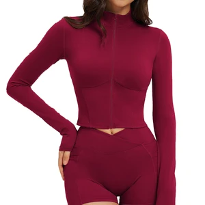 New arrival high quality women yoga tops wholesale premium breathable short sleeve tops with front logo yoga tops quick dry