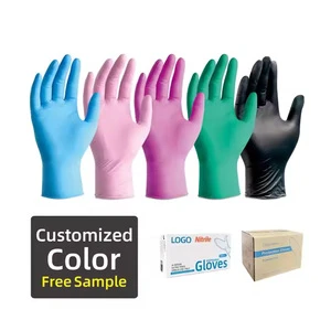 100-piece disposable blue nitrile gloves 10-mil powder-free safety gloves box pack at a reasonable price