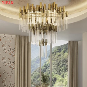 Luxury Customize Glass Pendant Lamps Villa Restaurant Clubhouse Home Office Led Chandelier