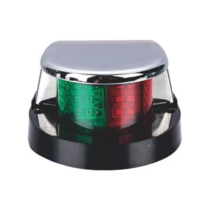 New Custom Stainless Steel LED Marine Navigation Lamp Boat Yacht Bow Bicolor Light DC12V IP67 Waterproof Port Starboard 2-Year