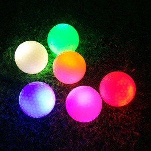 Cheap Wholesale Of Luminous Night Glow Up Light Activated Led Golf Ball Glowing In The Dark Lighting Range Golf Balls With Led