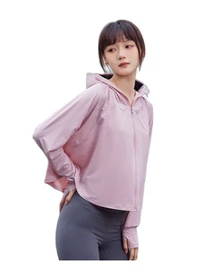 UPF 50+ Women Jacket Long Sleeve Sunscreen Hoodie Summer Outdoor Activities Cool Sun Protection Clothing