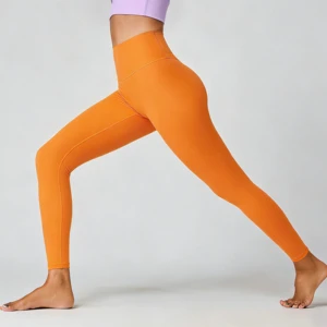 High Waist Yoga Pants Women Buttery Soft [Cloud Fabric] Full Length Breathable Elastic Waist Naked Feeling Tummy Control Workout