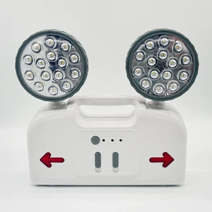 Exclusive Multi-Functional LED Rechargeable Dual-Head Emergency Light with 3 Hours Backup Automatic Evacuation Indicator