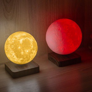 RGB 16 Colors Lunar Mars Jupiter Moon Lamp Custom Creative Gifts Decoration Magnetic Levitating Floating 3D Home Light