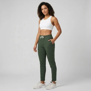 Women Casual Trousers Regular Fit Lightweight Mid Waist Cotton High Quality Customized Color OEM Service Streetwear Eco-Friendly