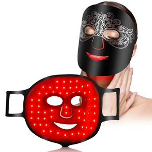 60 LEDs Four-Wavelength Red Light Therapy Mask 660nm 850nm 415nm 590nm 10W Flexible Neoprene Factory Wholesale