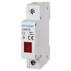 230V Modular Indicator Light Red LED Signalling Lamp with Plastic Material Occupies 1 DIN Module