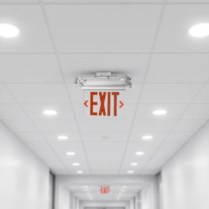 Energy Saving Exit Sign LED Emergency Exit Sign with Clear Visibility Escape Route Exit Sign for Public Emergency Light