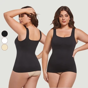 Nylon Seamless Tummy Control Waist Shaping Vest for Plus Size Women