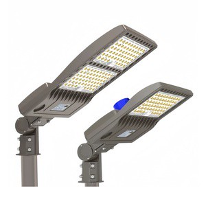Parking Lot LED Shoebox Street Light 100W-300W IP67 AC Input Outdoor All-in-One Photocell 5-Year Warranty