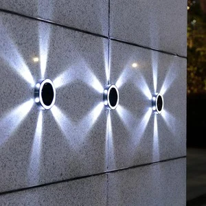 6LED Solar Energy Buried Floor Lamp Wall Light Outdoor Garden Decoration Garden Yard Waterproof Lawn Lamp