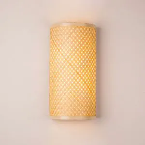 Handcrafted Bamboo Wall Lamp for Wholesale Interior Projects Offering Sustainable Decorative Lighting for Cafes and Resorts