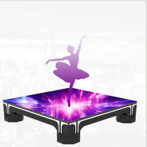 Real-time Interactive Visual Effects Customized Size Floor Screen Interactive Full Color HD Waterproof Led Dance Floor