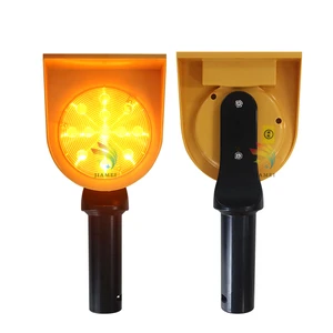 Handheld LED Warning Light Roadblock High Visibility Strobe Solar Synchronized Road LED Warning Light