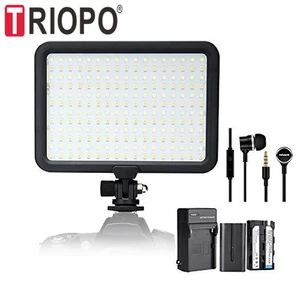 Triopo Photography TTV-204 Video LED Light on Camera Portable Light With Battery