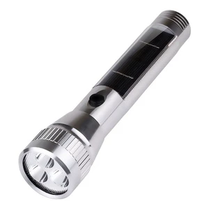 High Quality New Lamp Solar Power Bank 2000mah Emergency Usb Rechargeable Led Torch Light Tactical Flashlight