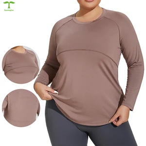 Plus Size Workout Clothing Sets for Women Yoga Sets Plus Size Plus Size Women's Gym Clothing Short Sleeved T-shirt