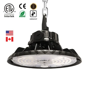 Industrial Lighting 60W, 100W, 150W, 200W, 240W LED High Bay Light 0/1-10V Dimmable IP65 High Bay DLC Listed UL Certified