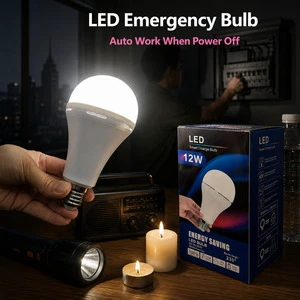 Factory Wholesale 7W 9W 12W 15W LED Ampoule Rechargeable Emergency Light Bulb E27 B22 Rechargeable Lamp With Lithium Battery