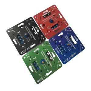 EU Standard 220V 50Hz Manual LED Dimmer Switch 400VA Trailing Edge 2 Way Screw Terminals Push On/Off CE Certified 3-Year