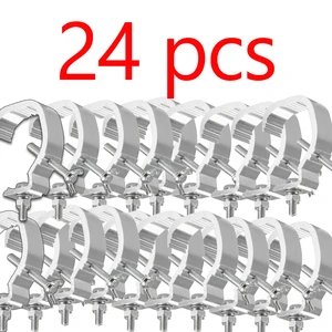 24pcs Adjustable Aluminum Stage Light Hooks Durable Portable Ideal Par Light Hooks Beam Light Hooks Single Clasp Light Hook