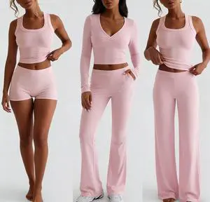 OEM/ODM Manufacturer For Custom Pijamas Woman Cotton Pyjamas Femme Top And Shorts Long Pants Two Piece Soft Lounge Sets